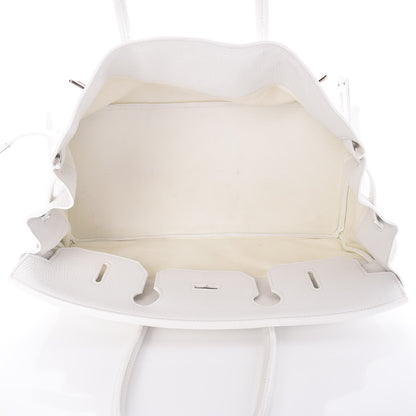 Hermes Taurillon Clemence JPG Birkin 42 White 17 of 25