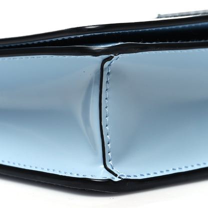 Prada Spazzolato Flap Slide Chain Shoulder Bag Celeste 8 of 11