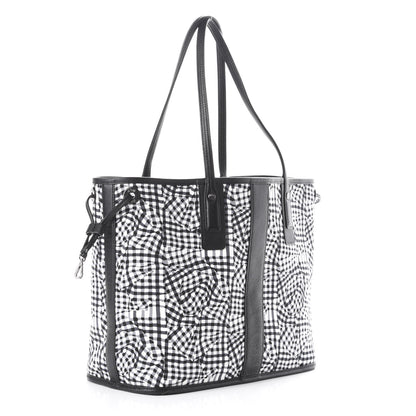 MCM Visetos Medium Liz Reversible Shopper Tote Black 7 of 15