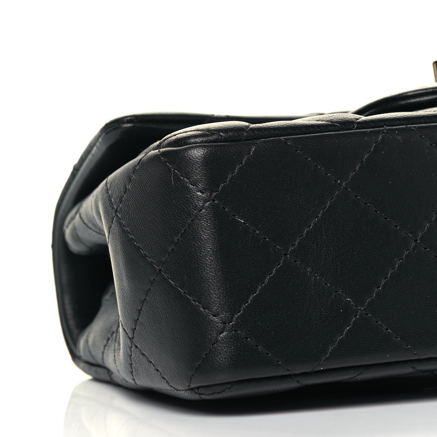 Chanel Lambskin Quilted Mini Rectangular Flap Black 10 of 12