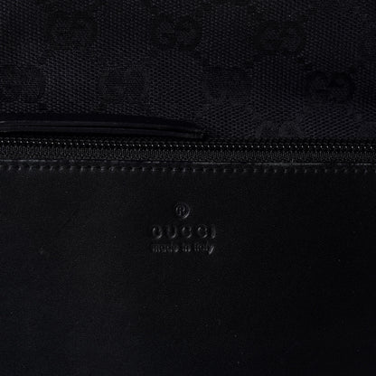 Gucci Nylon Calfskin Monogram Tall Tote Black 5 of 9
