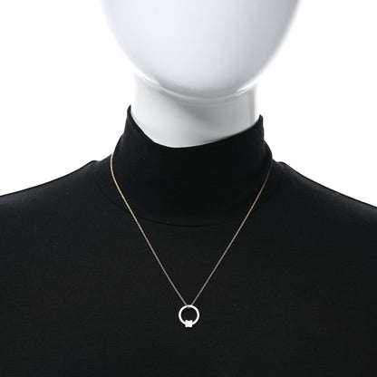 Tiffany 18K Rose Gold Diamond T Baguette Pave Pendant Necklace 2 of 5