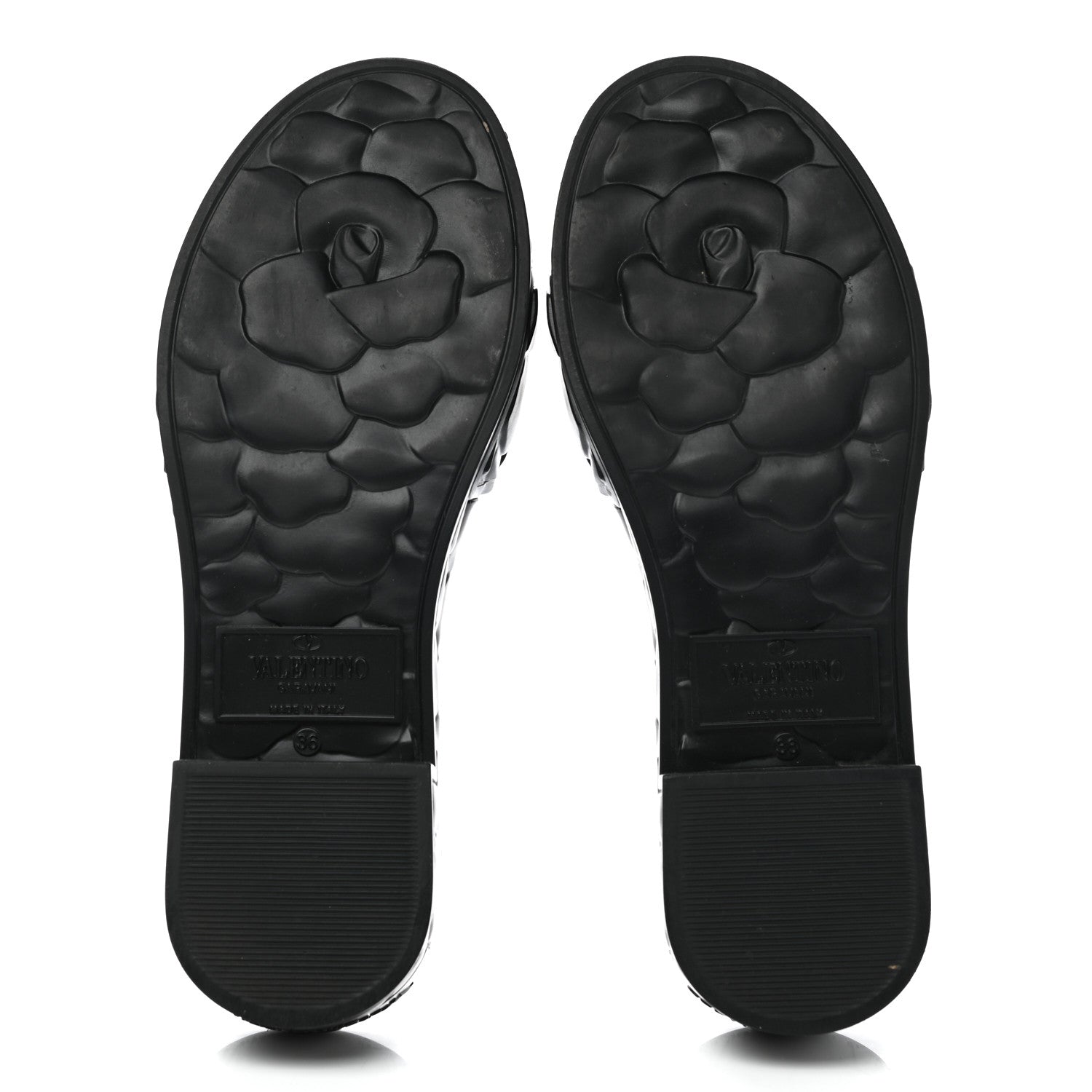Valentino Garavani Rubber Atelier 03 Rose Edition 25/40mm Platform Slide Sandals 36 Black 5 of 8