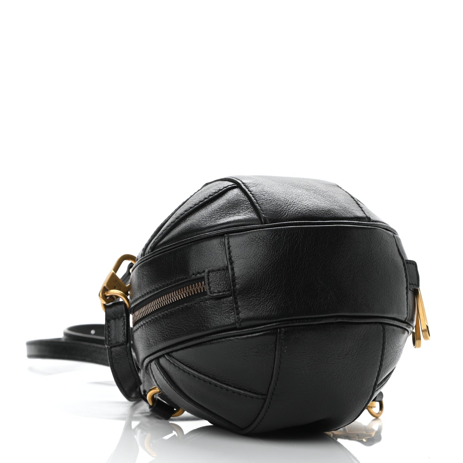 Gucci Piuma Lux Energy Mini Tifosa Basketball Shaped Shoulder Bag Black 3 of 10