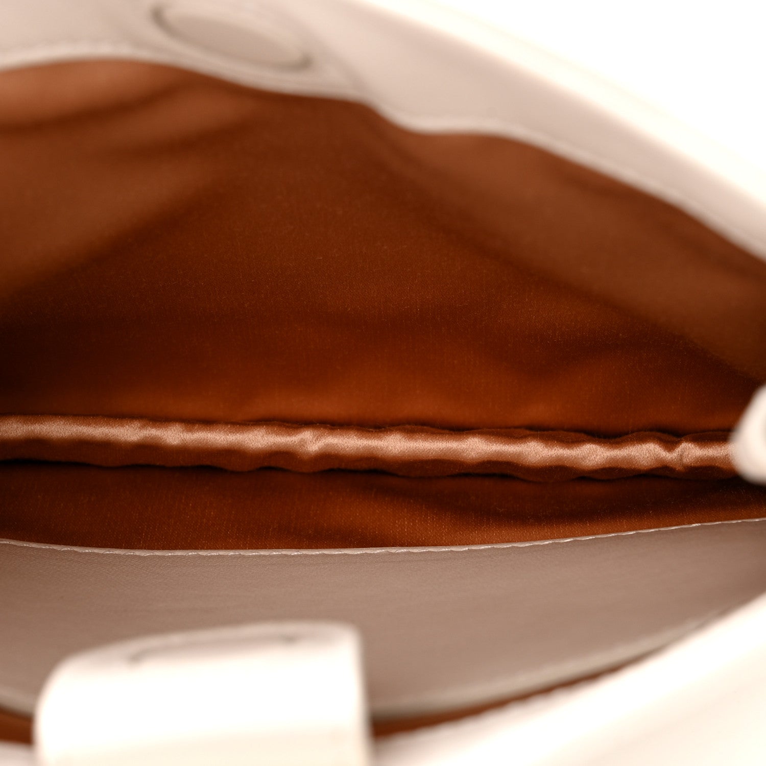 Gucci Calfskin Horsebit Slim Shoulder Bag White 5 of 13
