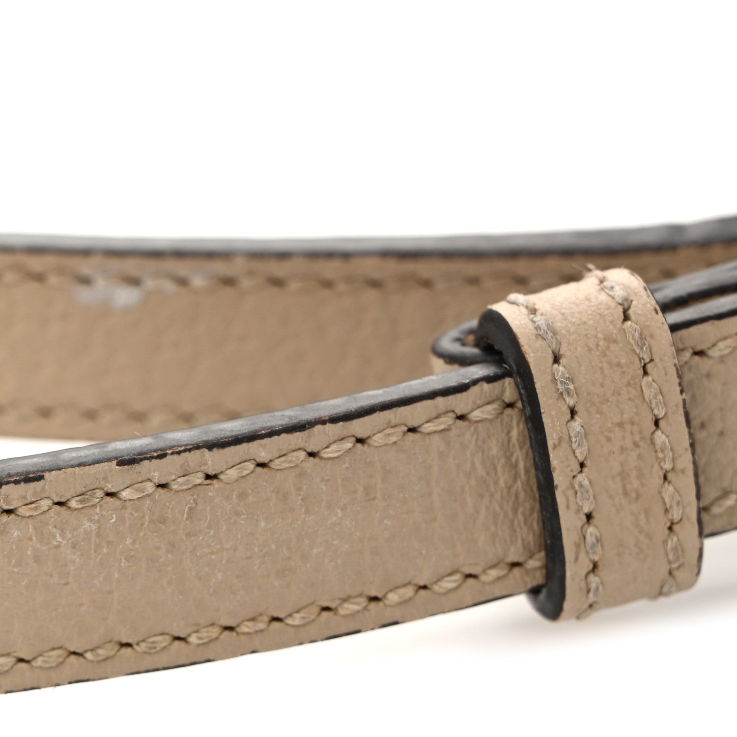 Gucci GG Supreme Monogram Textured Dollar Calfskin Web Mini Chain