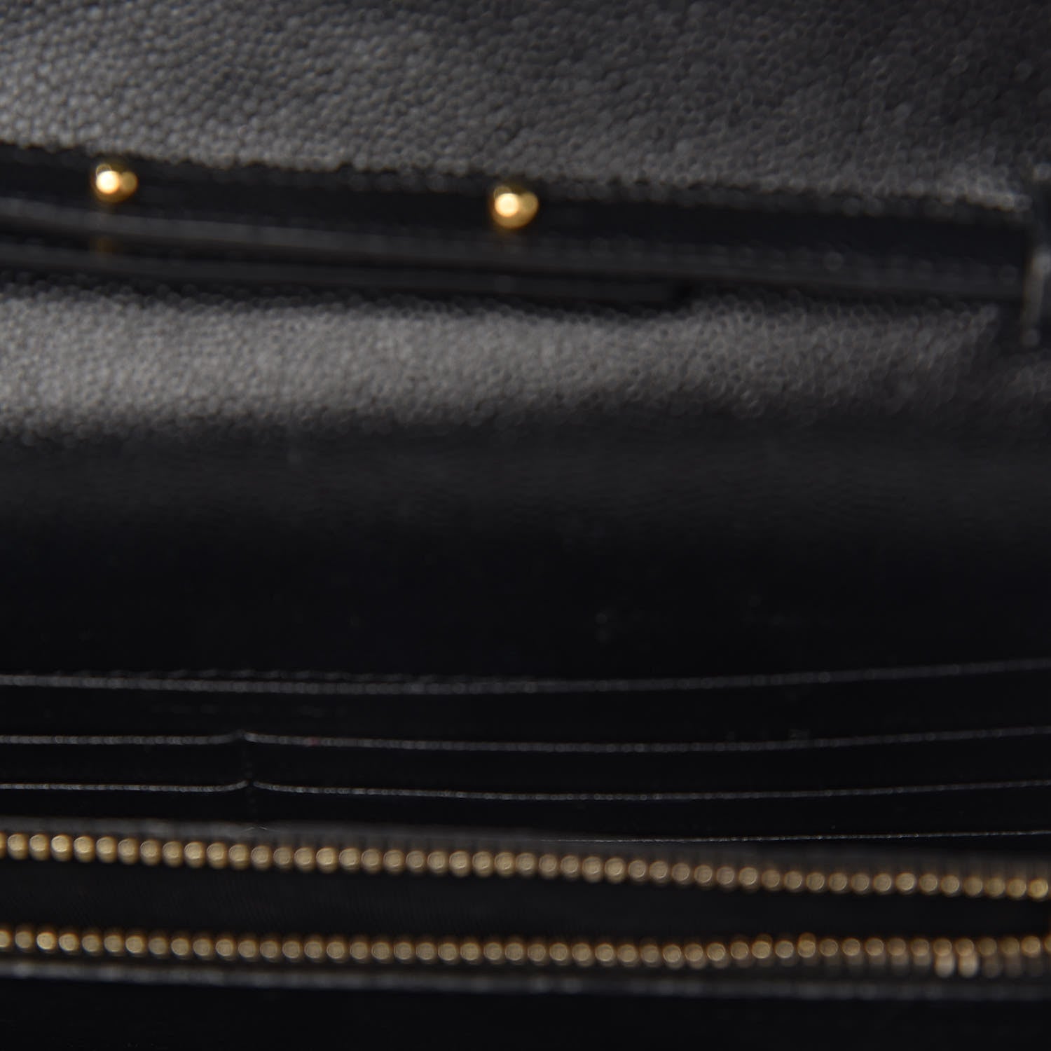 Saint Laurent Grain De Poudre Matelasse Chevron Monogram Chain Wallet Black 9 of 23
