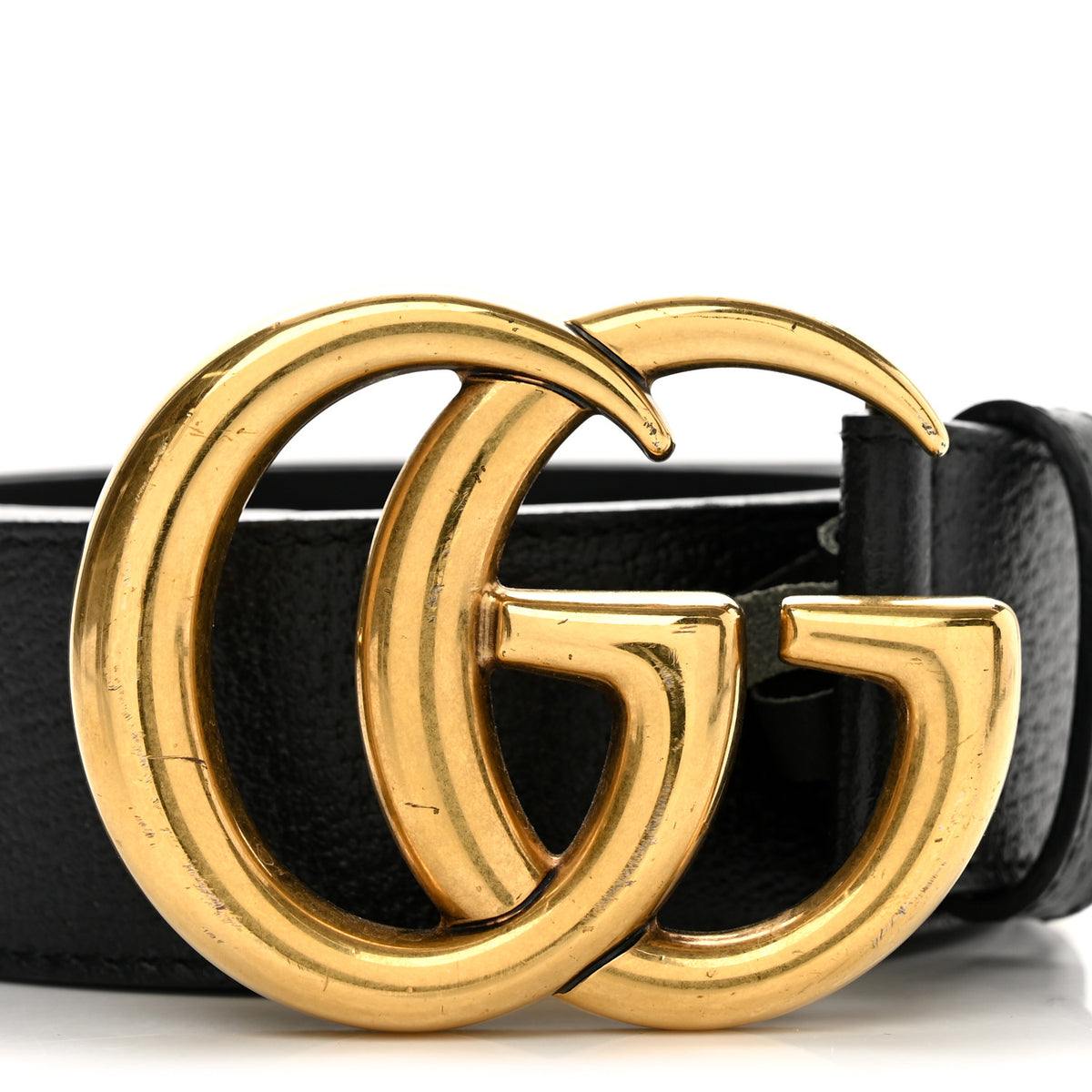 Gucci Textured Calfskin Double G 40mm Belt 85 34 Black 2 of 9