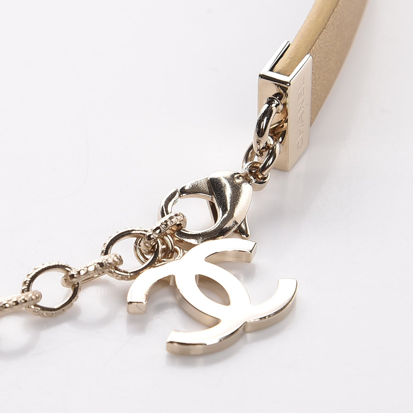 Metallic Lambskin CC Belt 75 30 Gold