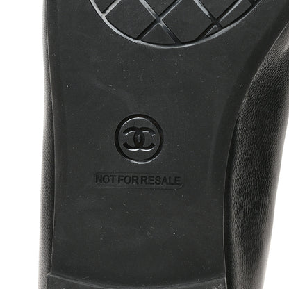 Chanel Lambskin Cap Toe CC Uniform Ballerina Flats 39 Black 6 of 8