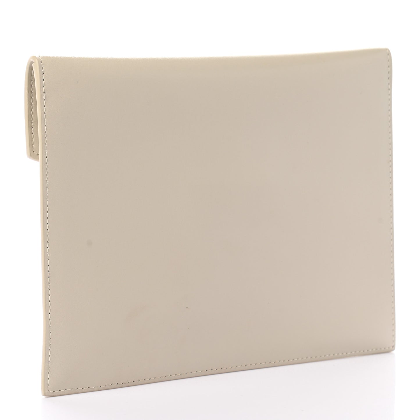 Smooth Shiny Calfskin Monogram Uptown Baby Pouch Crema Soft