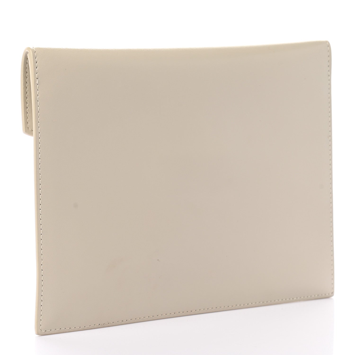 Saint Laurent Smooth Shiny Calfskin Monogram Uptown Baby Pouch Crema Soft 3 of 6