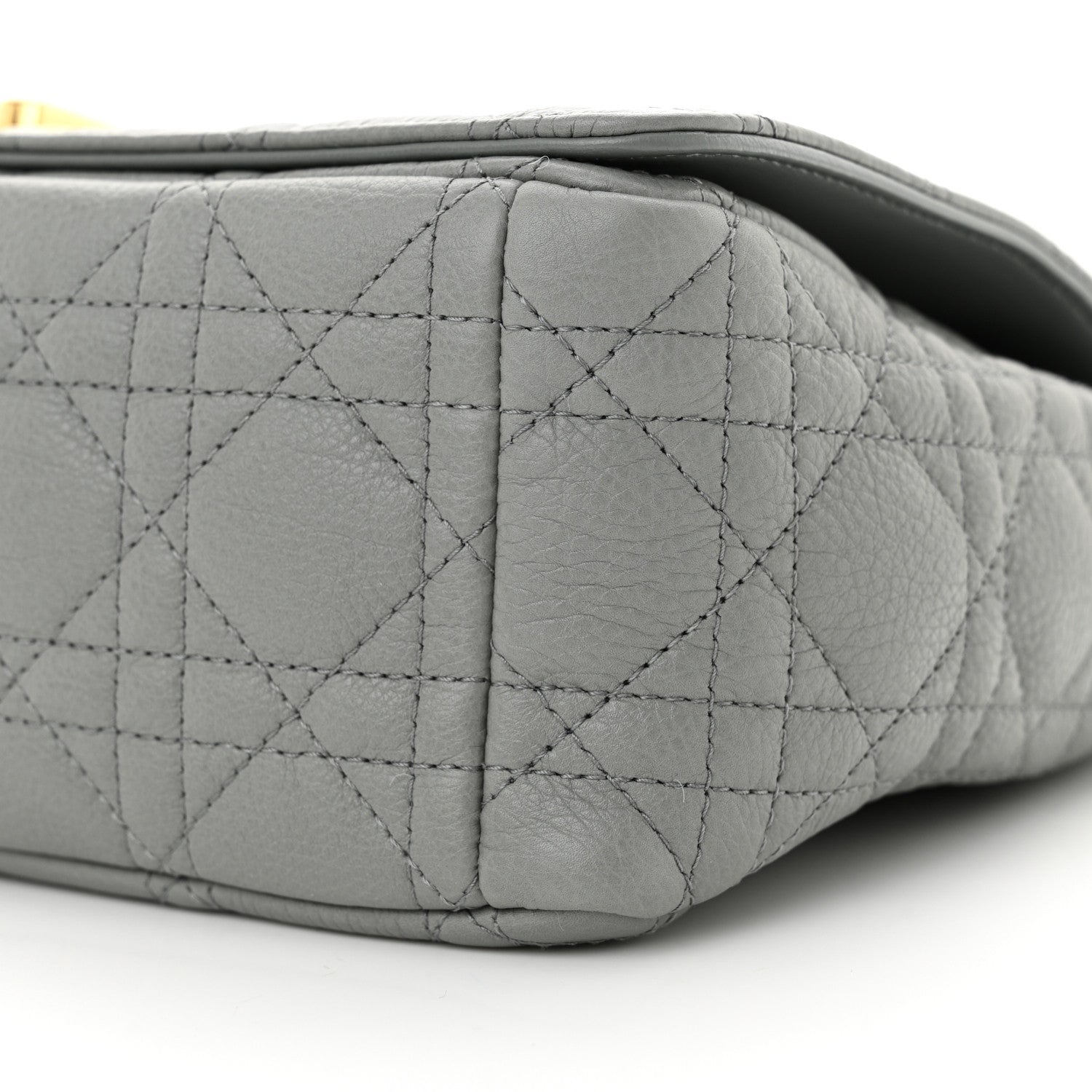 Christian Dior Calfskin Cannage Medium Caro Bag Ethereal Grey 10 of 11