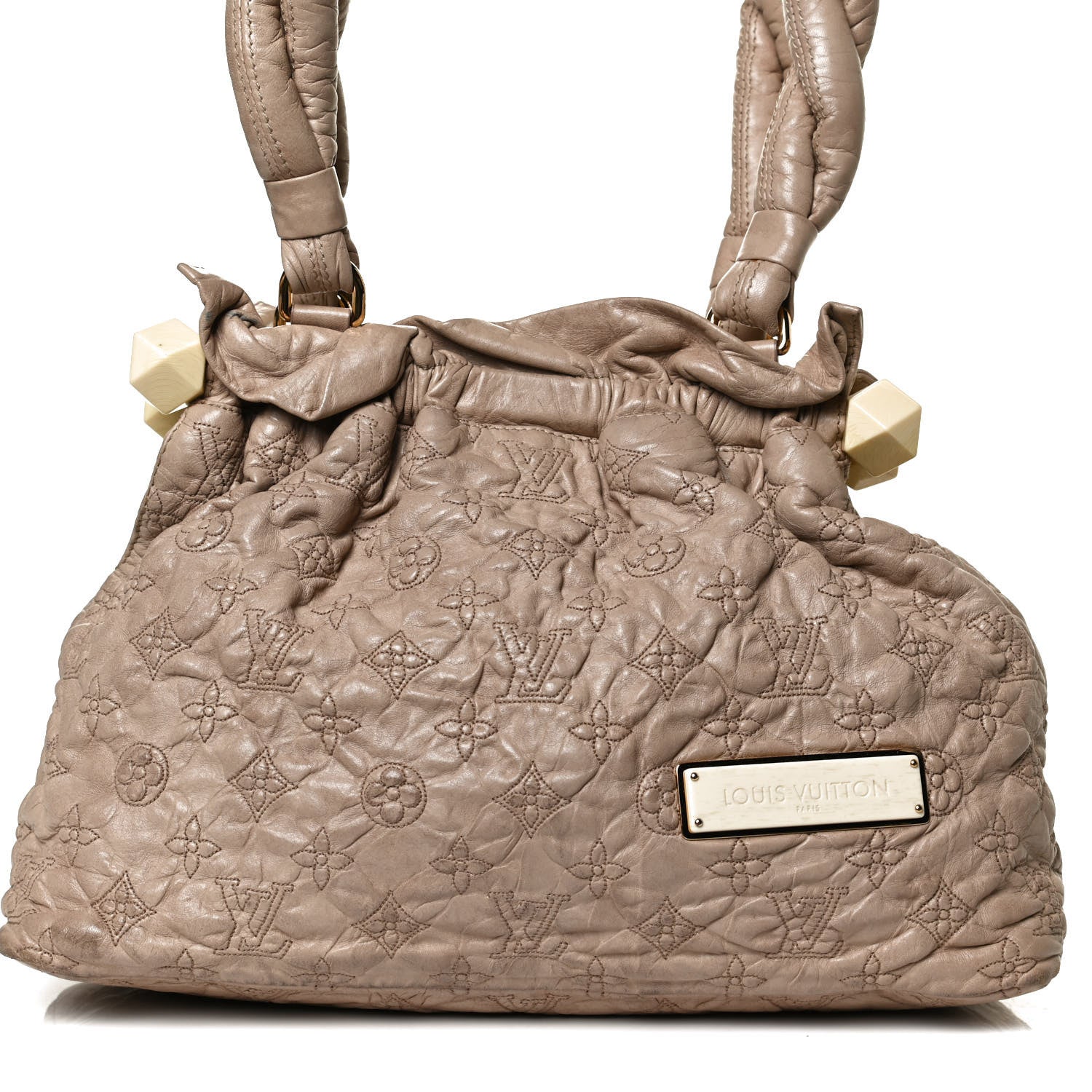 Louis Vuitton Lambskin Olympe Stratus PM Ecru 17 of 25