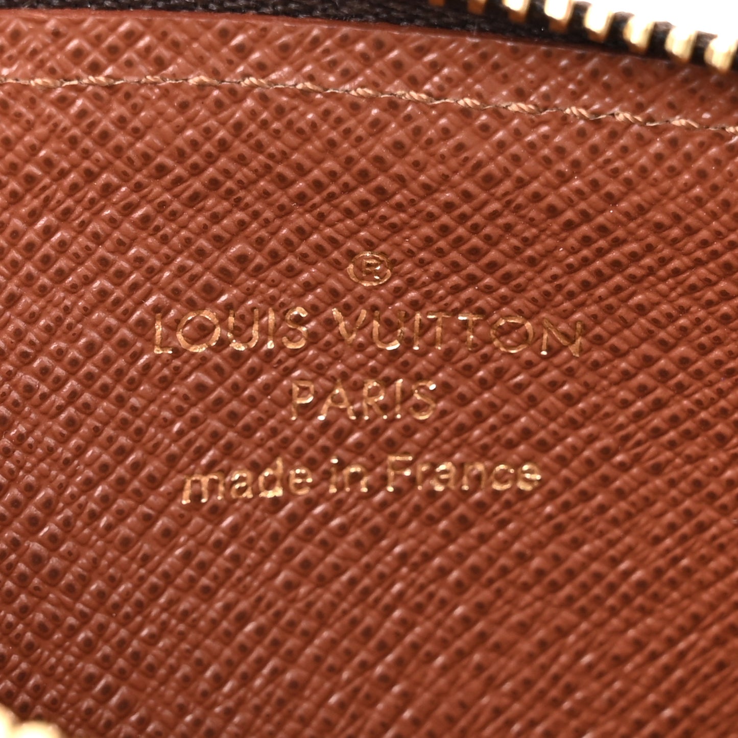 Monogram Zipped Romy Card Holder