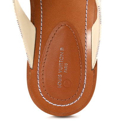 Louis Vuitton Damier Azur Sunny Flat Thong Sandals 38 8 of 9