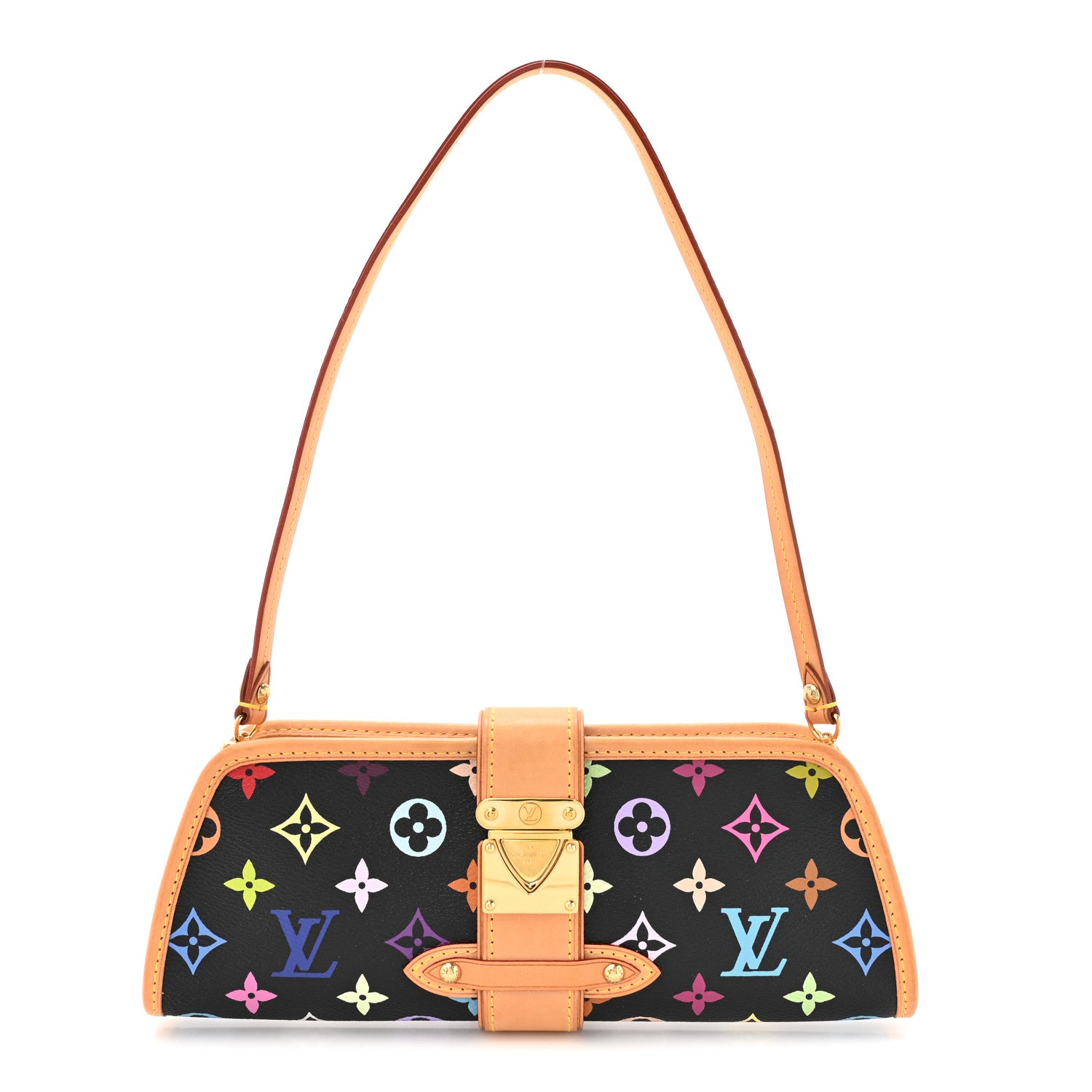 Louis Vuitton Monogram Multicolor Shirley Black 1 of 12