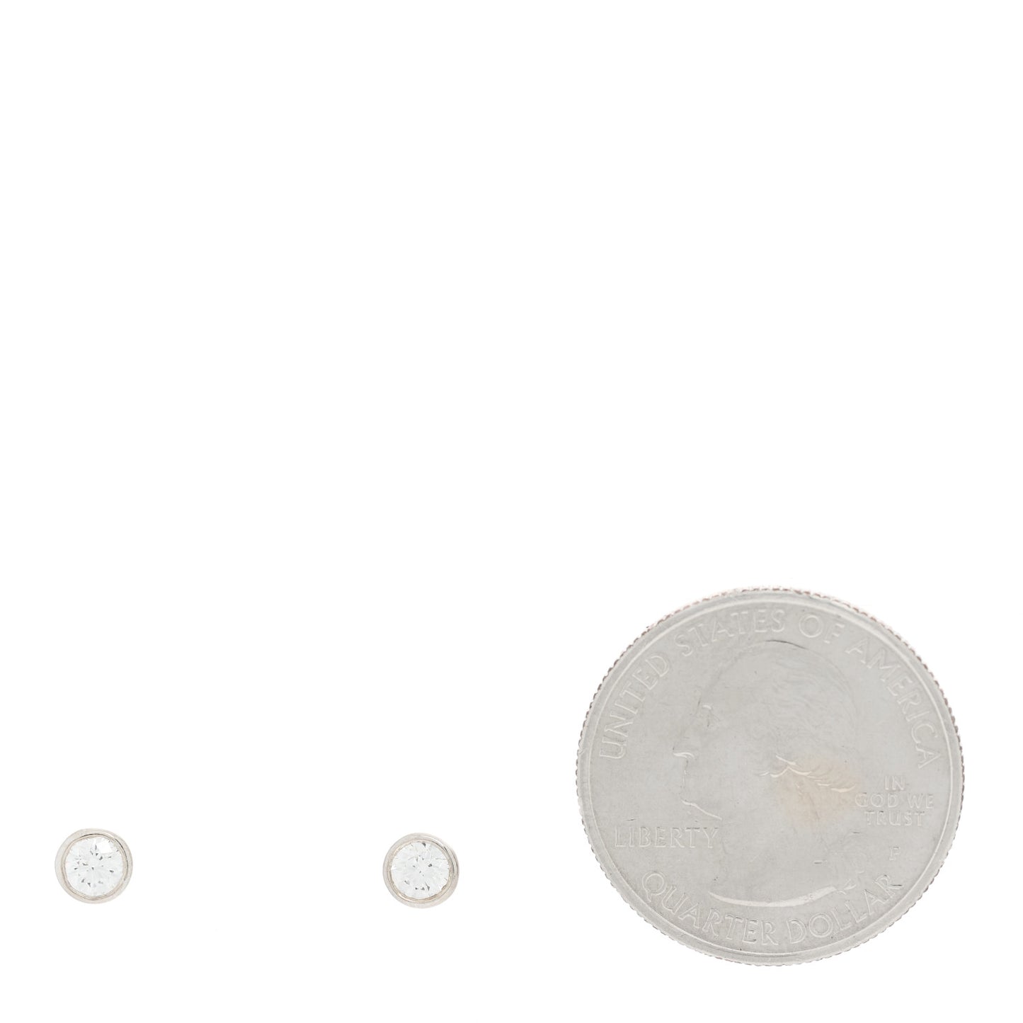 Platinum Diamond .42ctw Elsa Peretti Diamonds By The Yard Earrings