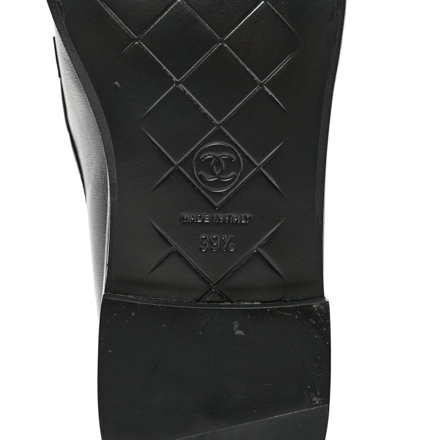 Lambskin Quilted CC Turnlock Loafers 39.5 Black