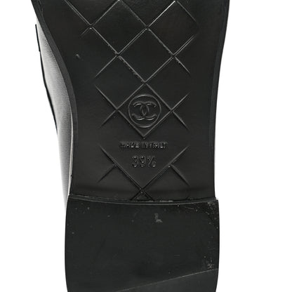 Chanel Lambskin Quilted CC Turnlock Loafers 39.5 Black 6 of 10