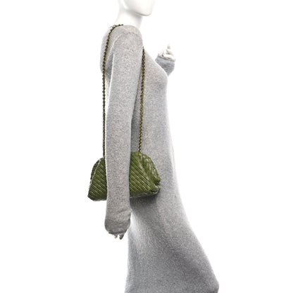 Bottega Veneta Nappa Intrecciato Small The Lauren 1980 Clutch With Chain Matcha 2 of 11