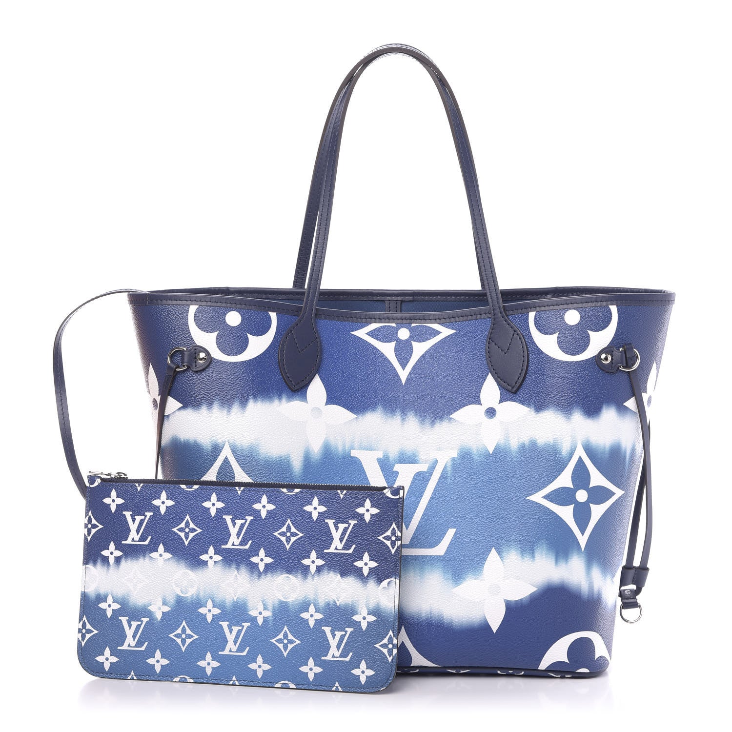 Louis Vuitton Monogram Escale Neverfull MM Blue 1 of 13