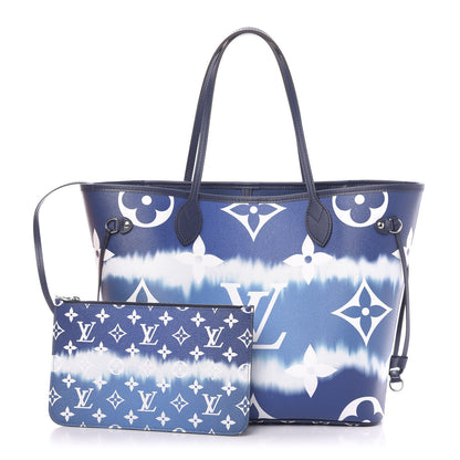 Louis Vuitton Monogram Escale Neverfull MM Blue 1 of 13