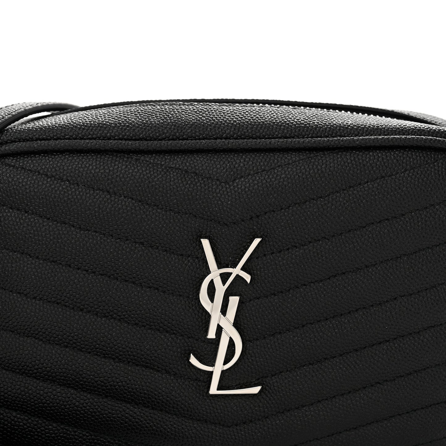 Grain De Poudre Matelasse Monogram Mini Lou Camera Bag Black