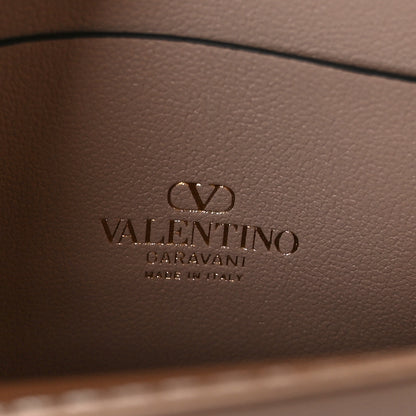 Valentino Garavani Vitello Rockstud Wallet on Chain Poudre 5 of 8