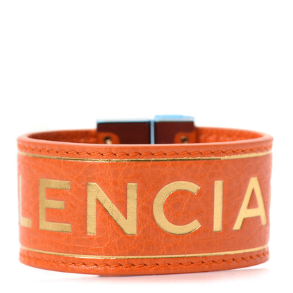 Balenciaga Agneau Logo Blanket Bracelet Sanguine 1 of 6