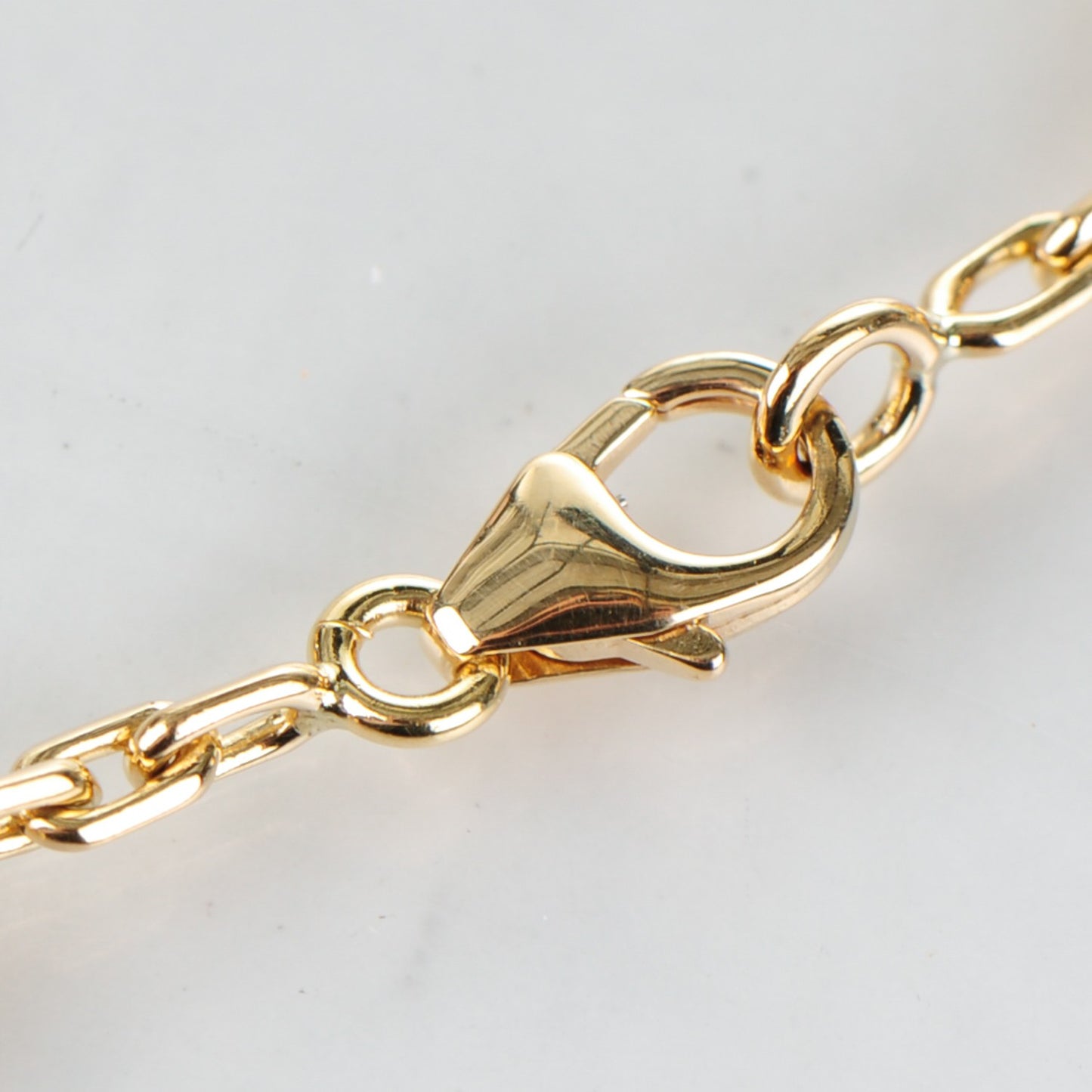 18K Yellow Gold Mother of Pearl 5 Motifs Vintage Alhambra Bracelet