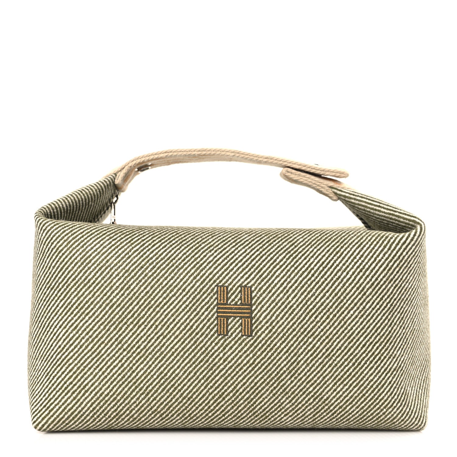 Hermes Wool Large Bride-A-Brac H Natte Pouch Vert Foret 1 of 8