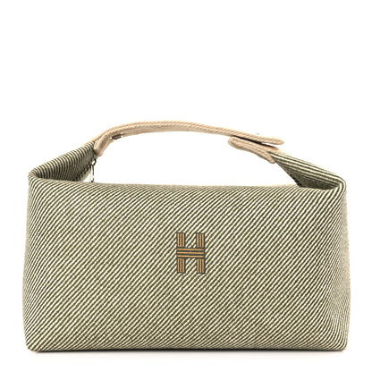 Hermes Wool Large Bride-A-Brac H Natte Pouch Vert Foret 1 of 8