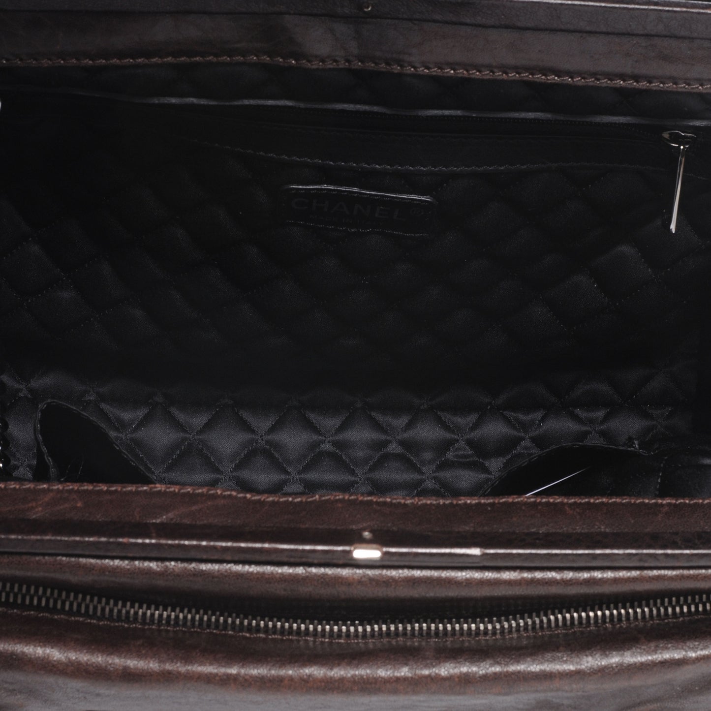 Calfskin Small Perfect Day Tote Dark Brown