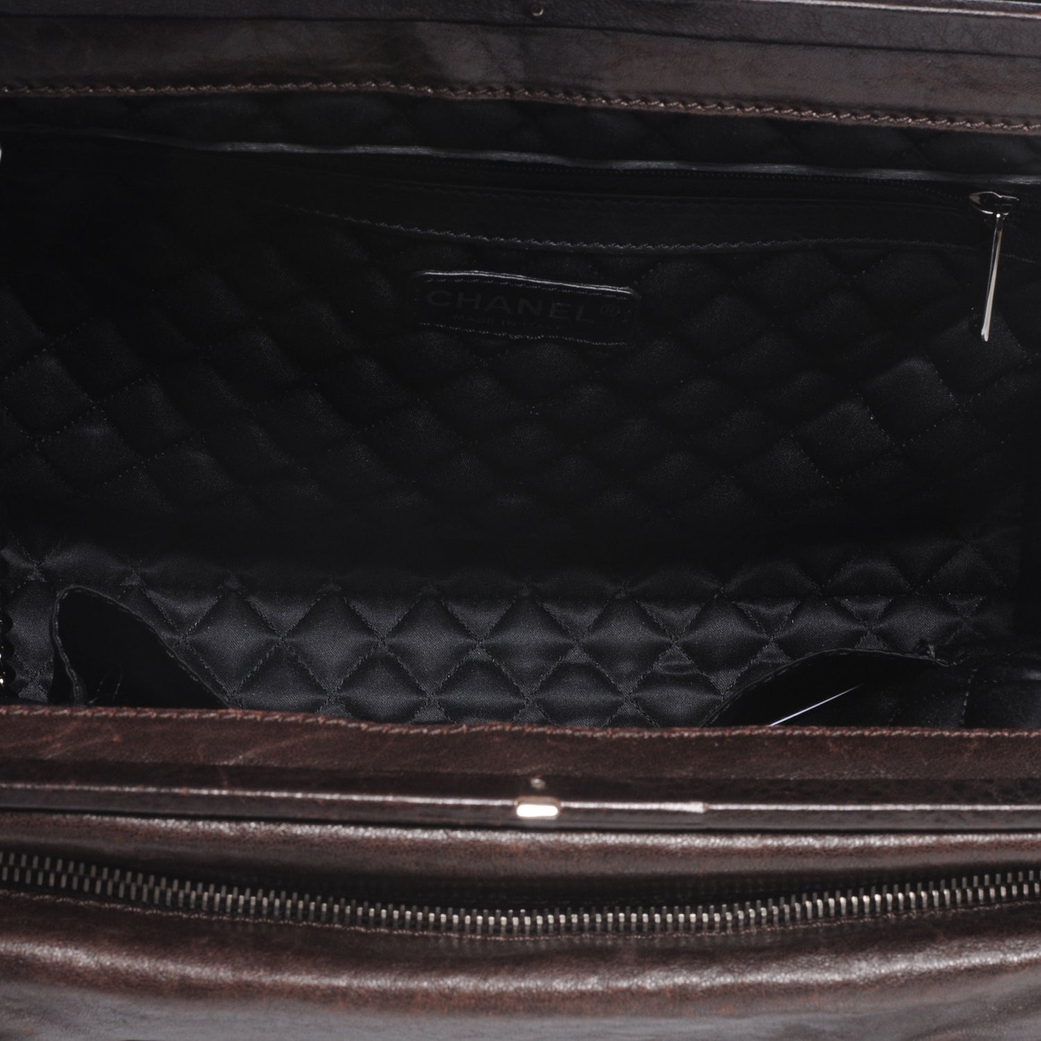 Chanel Calfskin Small Perfect Day Tote Dark Brown 6 of 8