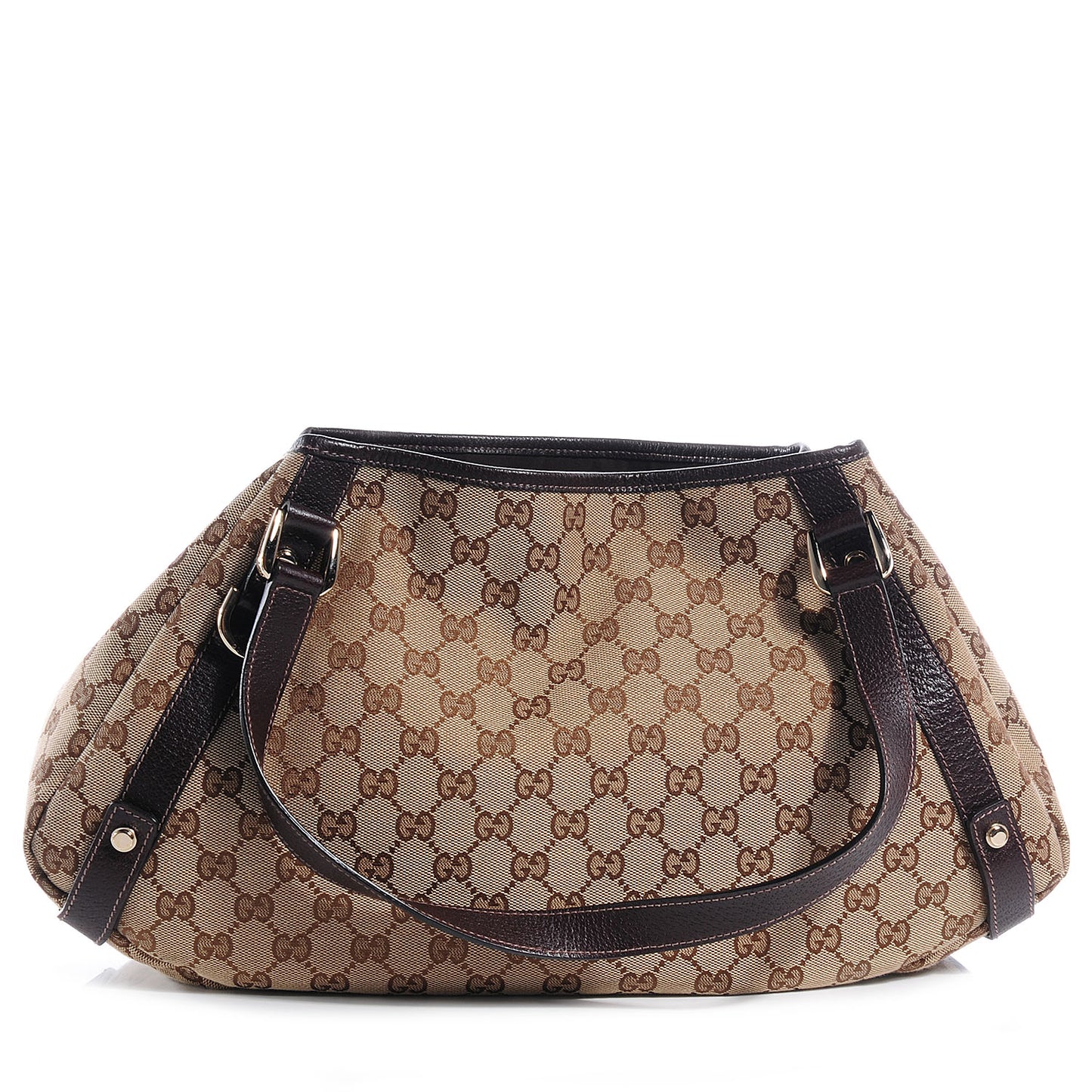 Monogram Medium Abbey Shoulder Bag Brown