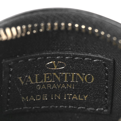 Valentino Garavani Vitello Rockstud Card Holder With Zipper Black 6 of 9