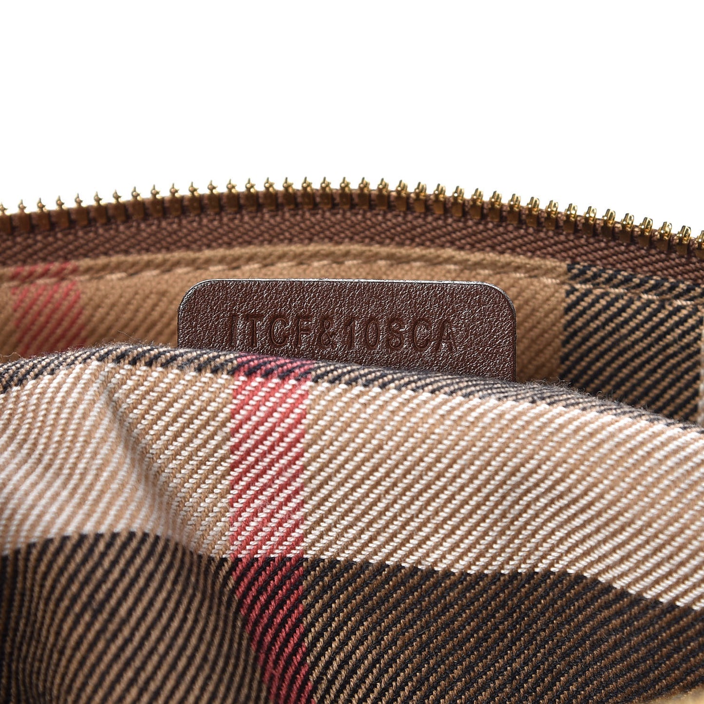 Calfskin House Check Small Salisbury Tote Brown