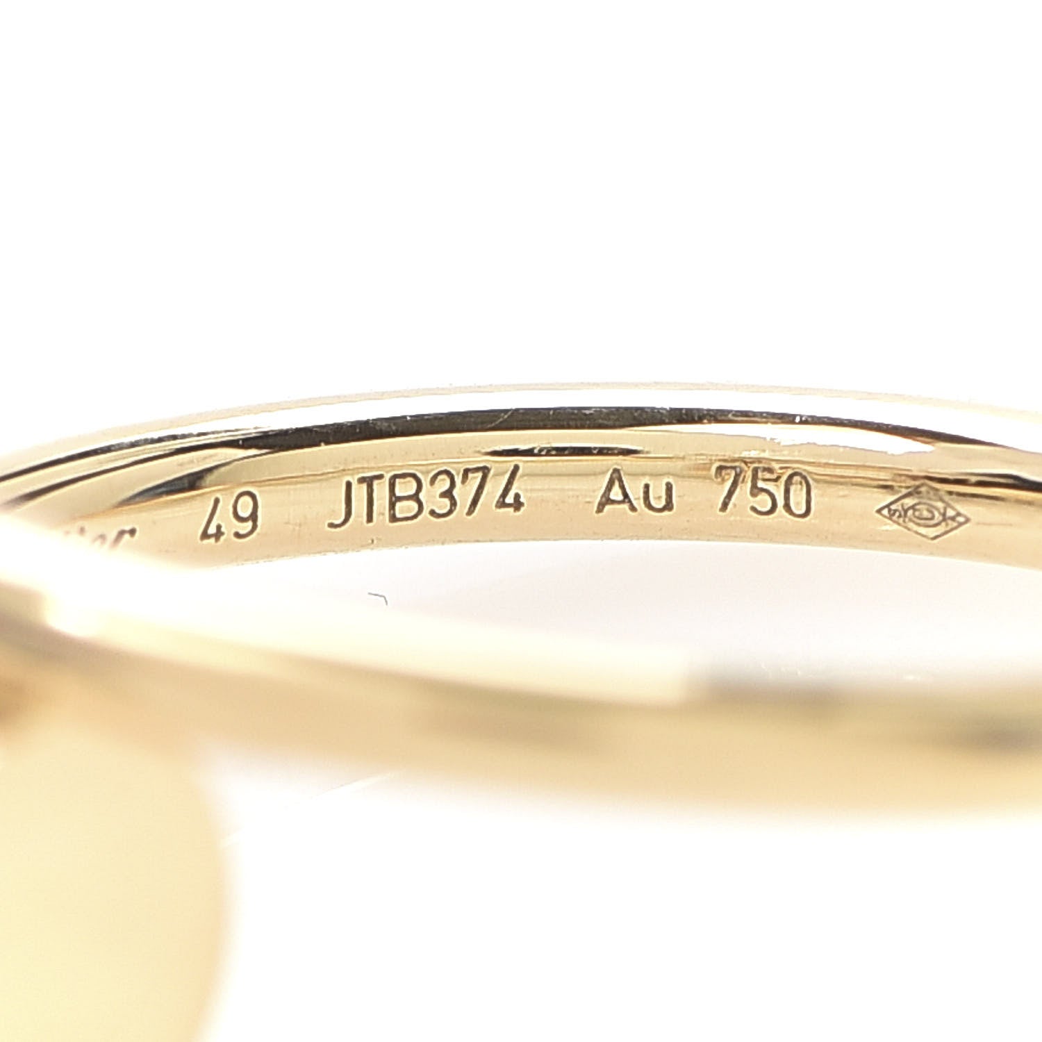 Cartier 18K Yellow Gold Small Juste Un Clou Ring 49 4.75 5 of 5