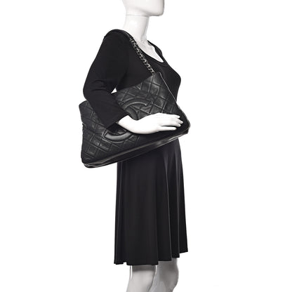 Chanel Caviar Quilted Expandable Zip Shoulder Bag Black 2 of 11