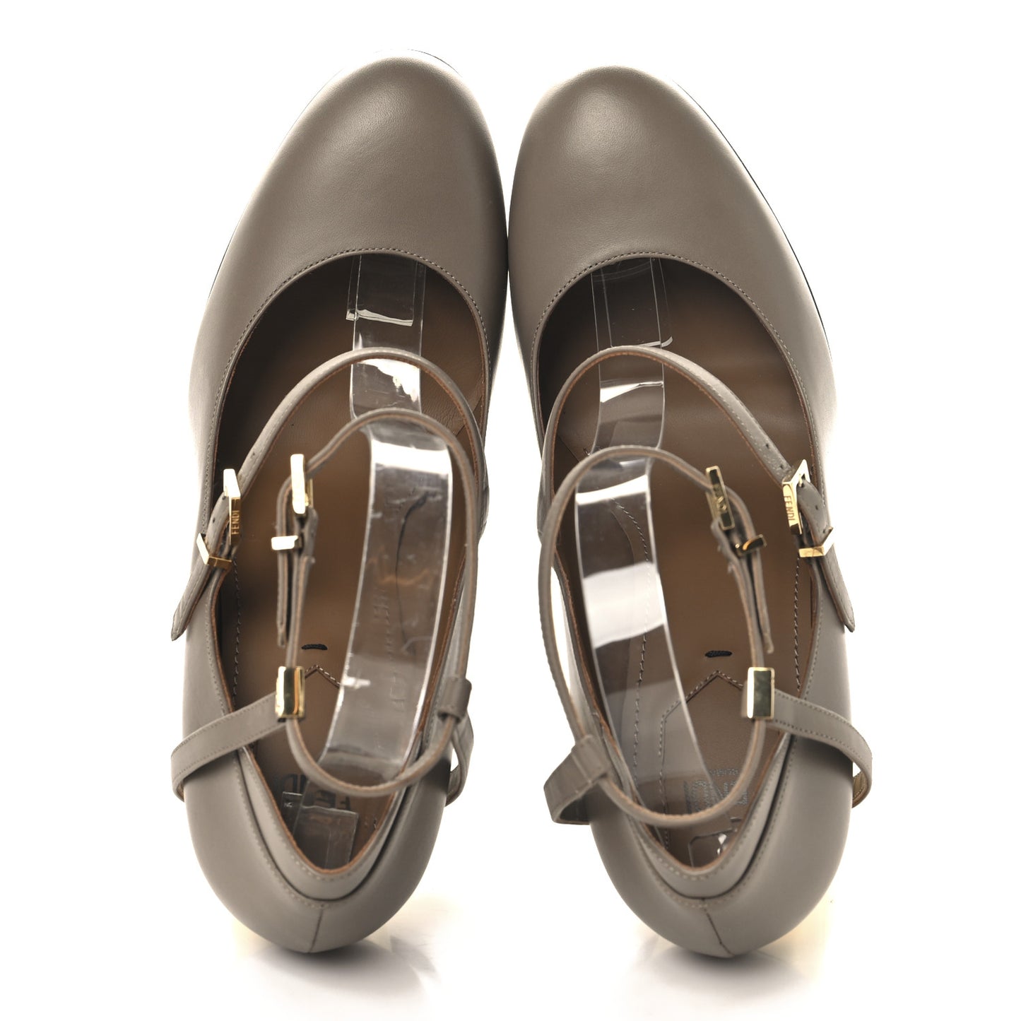 Vitello Delfina High Heel Pumps 40 Tortora
