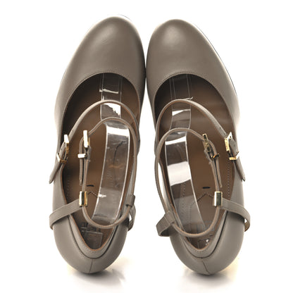 Fendi Vitello Delfina High Heel Pumps 40 Tortora 2 of 10