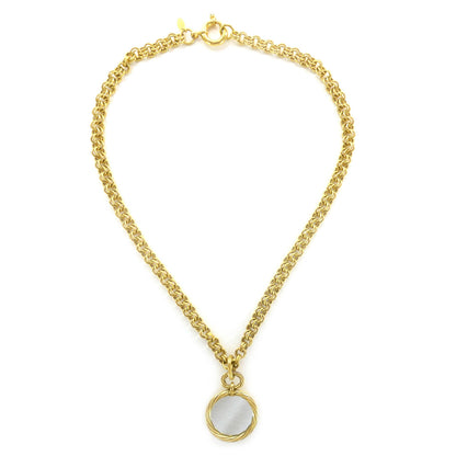 Chanel CC Mirror Long Necklace Gold 2 of 6