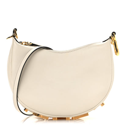Fendi Vitello Grace Matte Mini Fendigraphy Hobo Bag White Ice 1 of 12