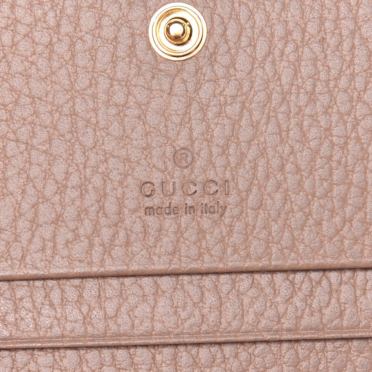 Gucci Pebbled Calfskin GG Marmont Card Case Porcelain Rose 6 of 8