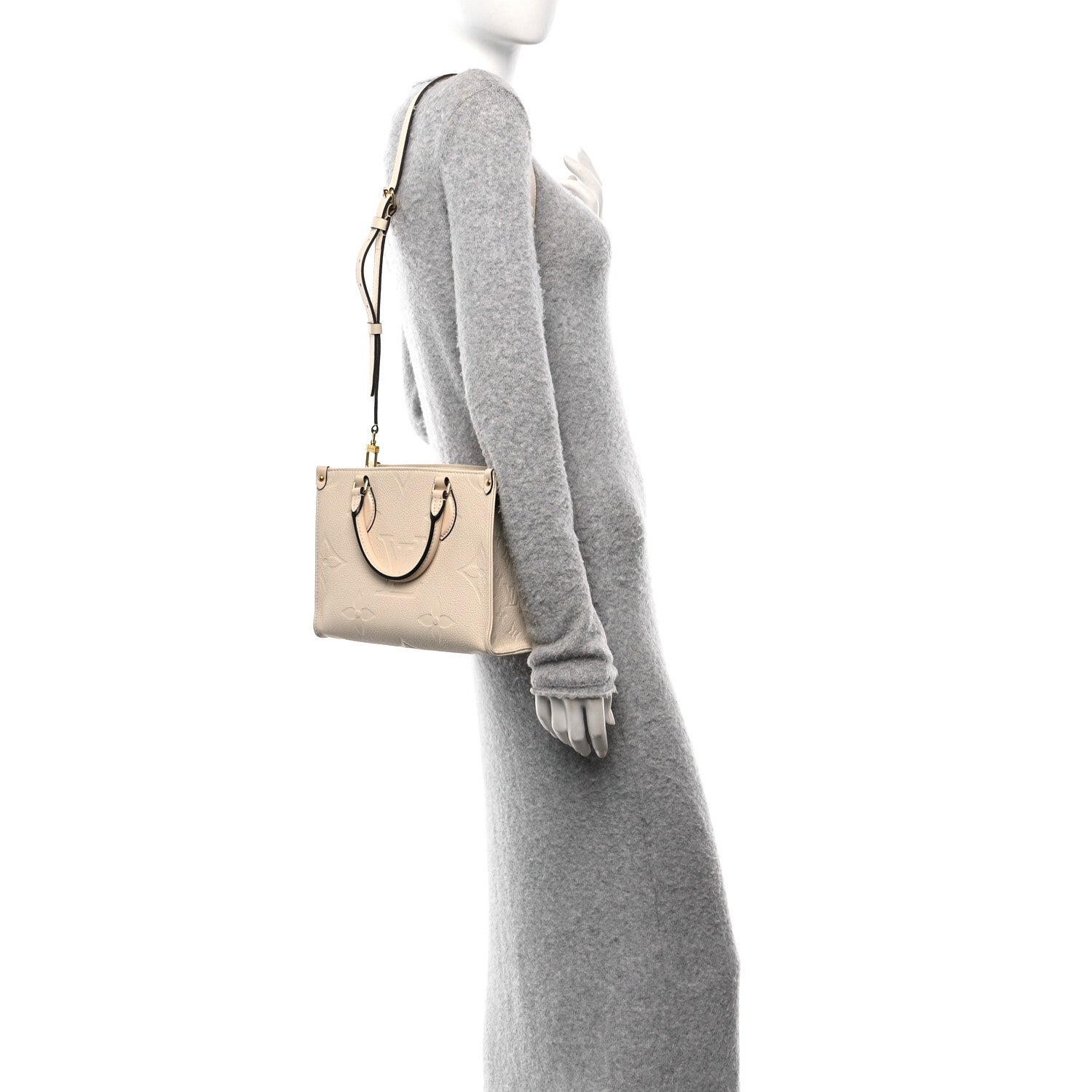 Louis Vuitton Empreinte Monogram Giant Onthego PM Cream Beige 2 of 8