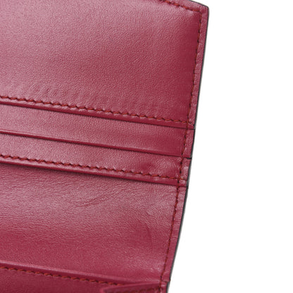 Burberry Signature Grain Calfskin Check Embossed Porter Continental Wallet Dark Plum 7 of 10