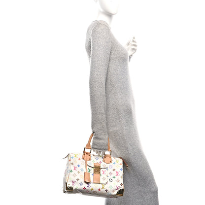 Louis Vuitton Monogram Multicolor Speedy 30 White 2 of 9