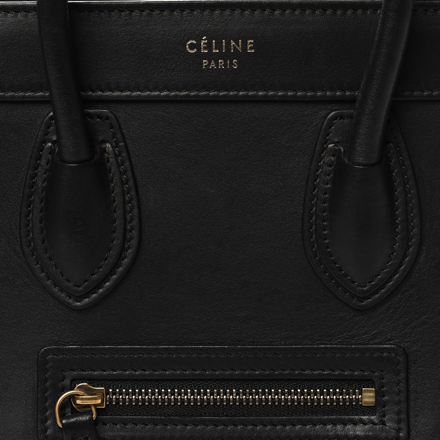 Smooth Calfskin Nano Luggage Black