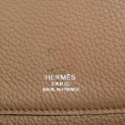 Hermes Clemence Sherpa Backpack Tabac Camel 7 of 7